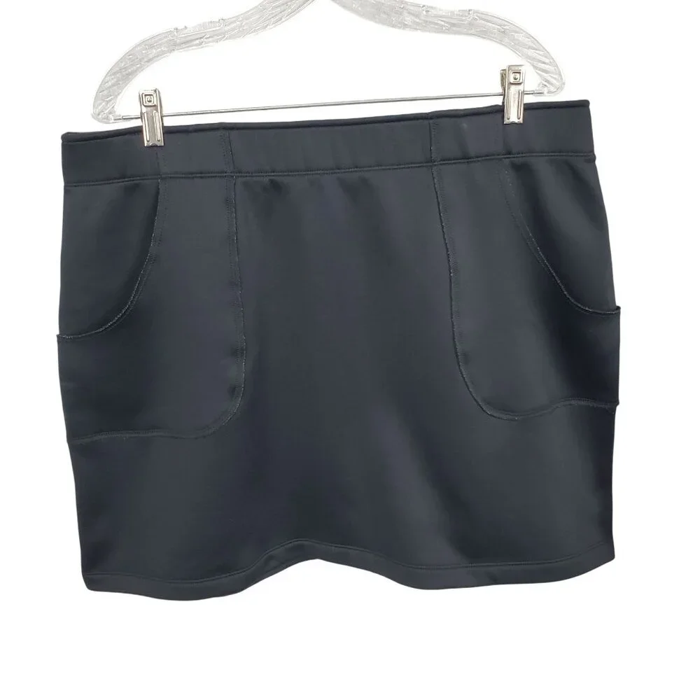 Athleta Size 2X Skirt Fleece Lined Tennis Golf Activewear Scuba Tech Stretch - Picture 1 of 9